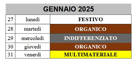 AVVISO  RACCOLTA DIFFERENZIATA PORTA A PORTA